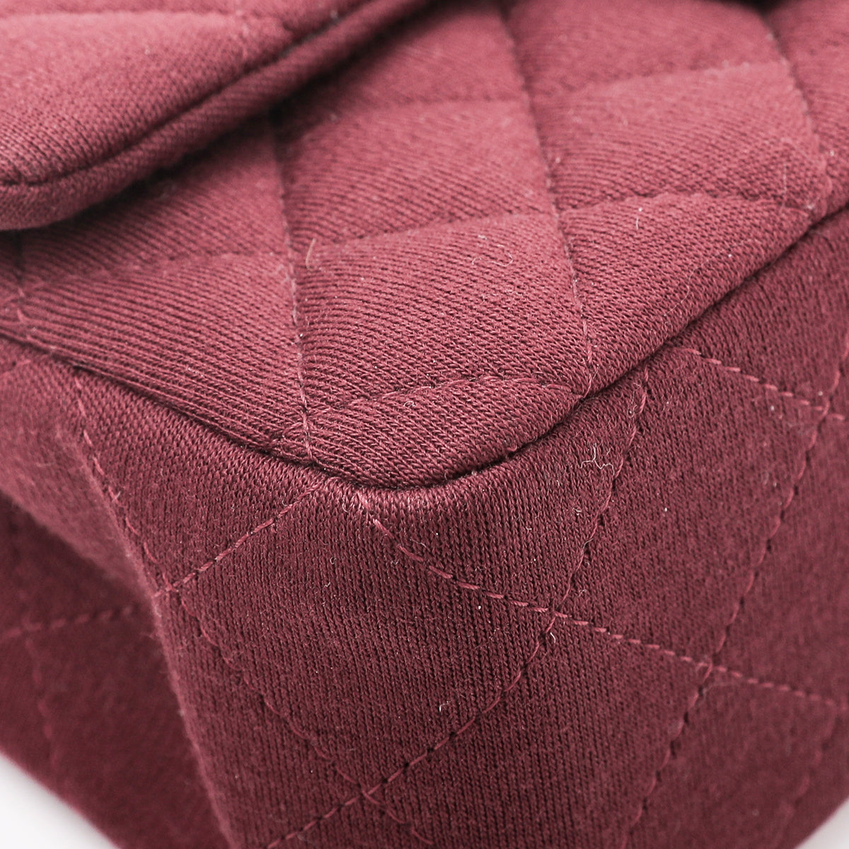 Chanel Maroon Jersey Classic Flap Bag-Chanel-THE CLOSET