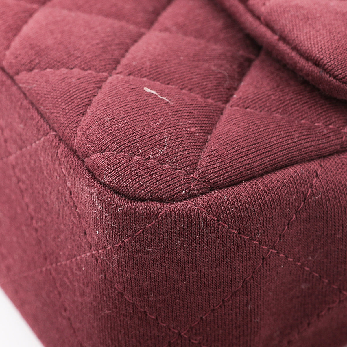 Chanel Maroon Jersey Classic Flap Bag-Chanel-THE CLOSET