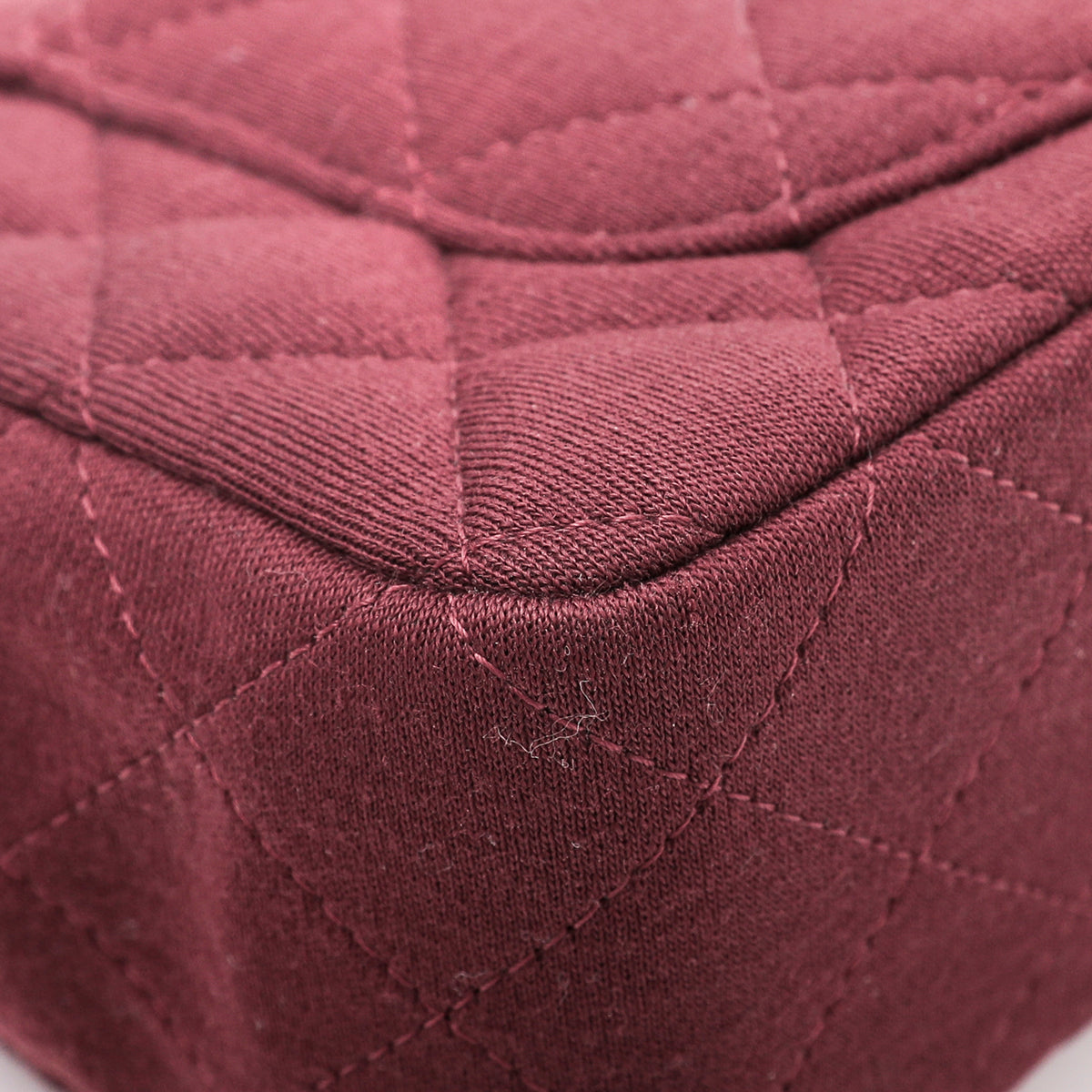 Chanel Maroon Jersey Classic Flap Bag-Chanel-THE CLOSET