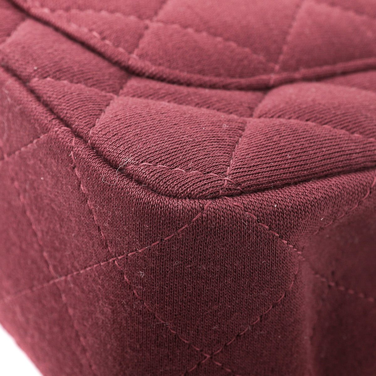 Chanel Maroon Jersey Classic Flap Bag-Chanel-THE CLOSET