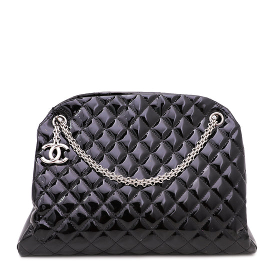 Chanel Black Just Mademoiselle Large Bowling Bag – The Closet