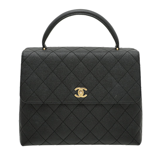 Chanel Black Kelly Top Handle Bag