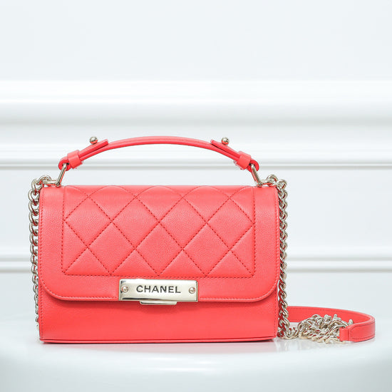 Chanel Coral Label Click Flap Small Bag