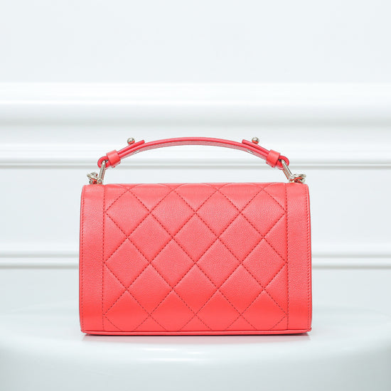 Chanel Coral Label Click Flap Small Bag – The Closet