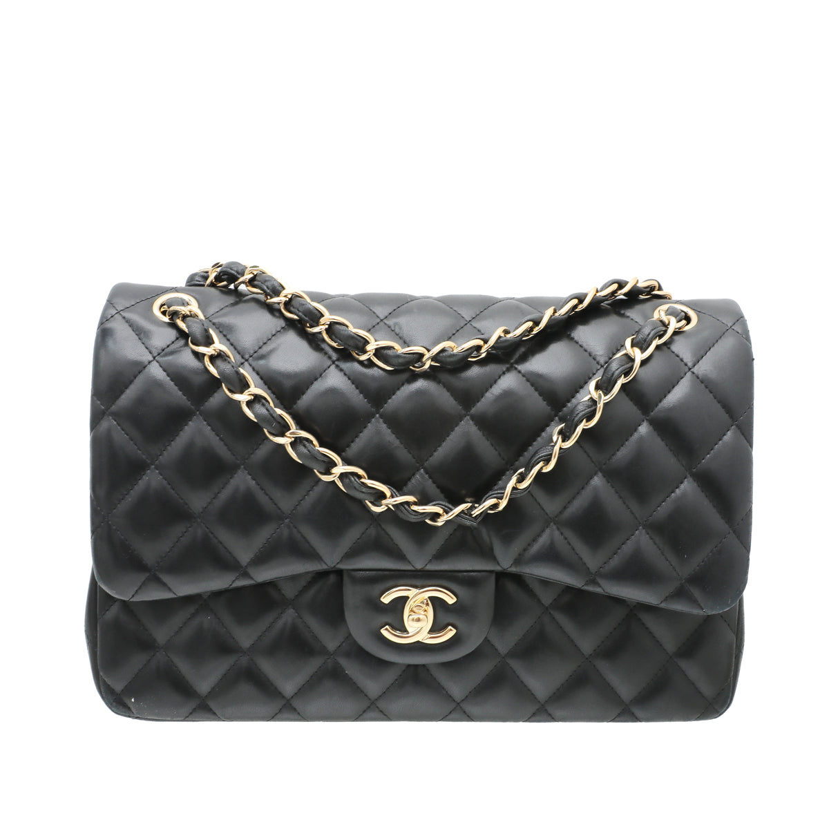 Chanel Black Double Flap Jumbo Bag-Chanel-THE CLOSET