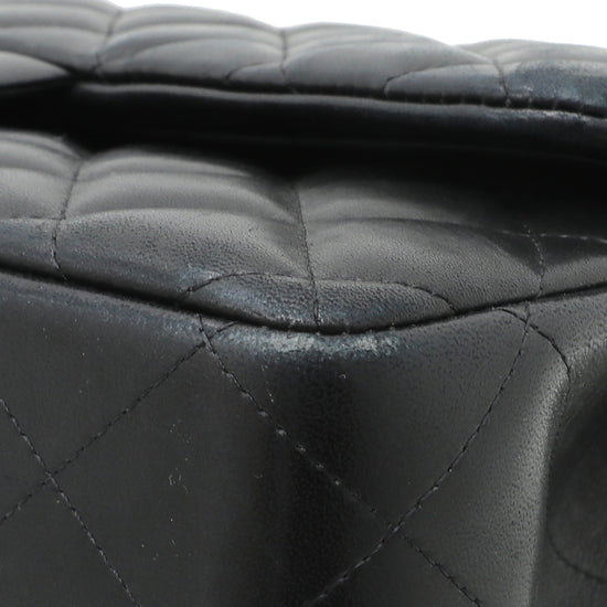 Chanel Black Double Flap Jumbo Bag