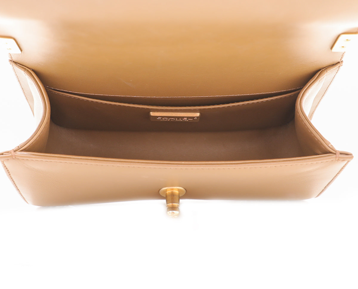 Chanel Mocca Alligator Le Boy Small Flap Bag-Chanel-THE CLOSET