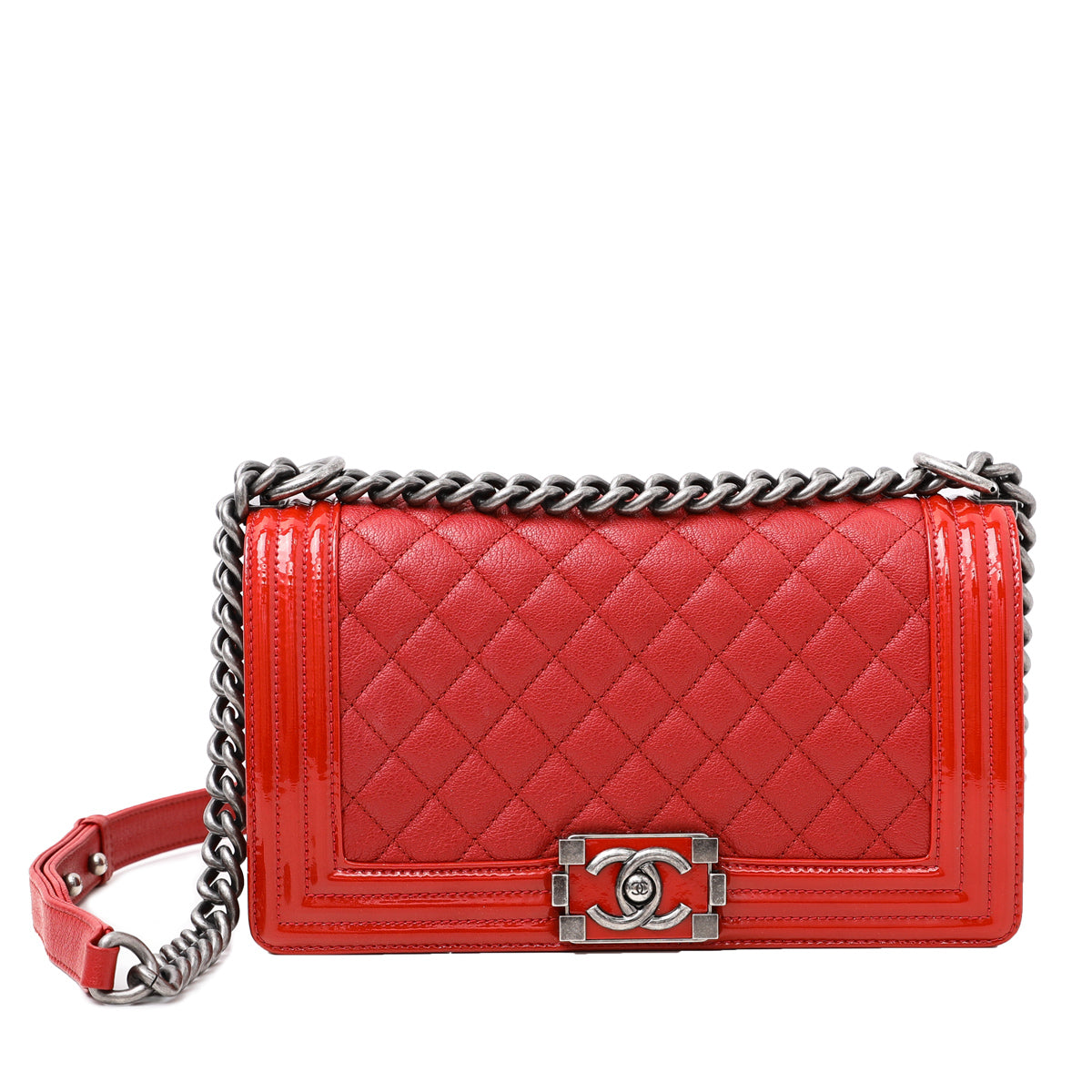 Chanel Red Le Boy Bag-Chanel-THE CLOSET
