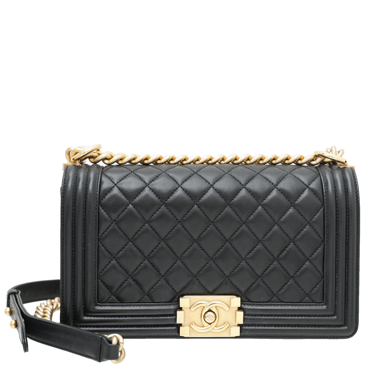 Chanel Black Le Boy Medium Flap Bag-Chanel-THE CLOSET