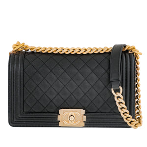 Chanel Black Le Boy Medium Flap Bag