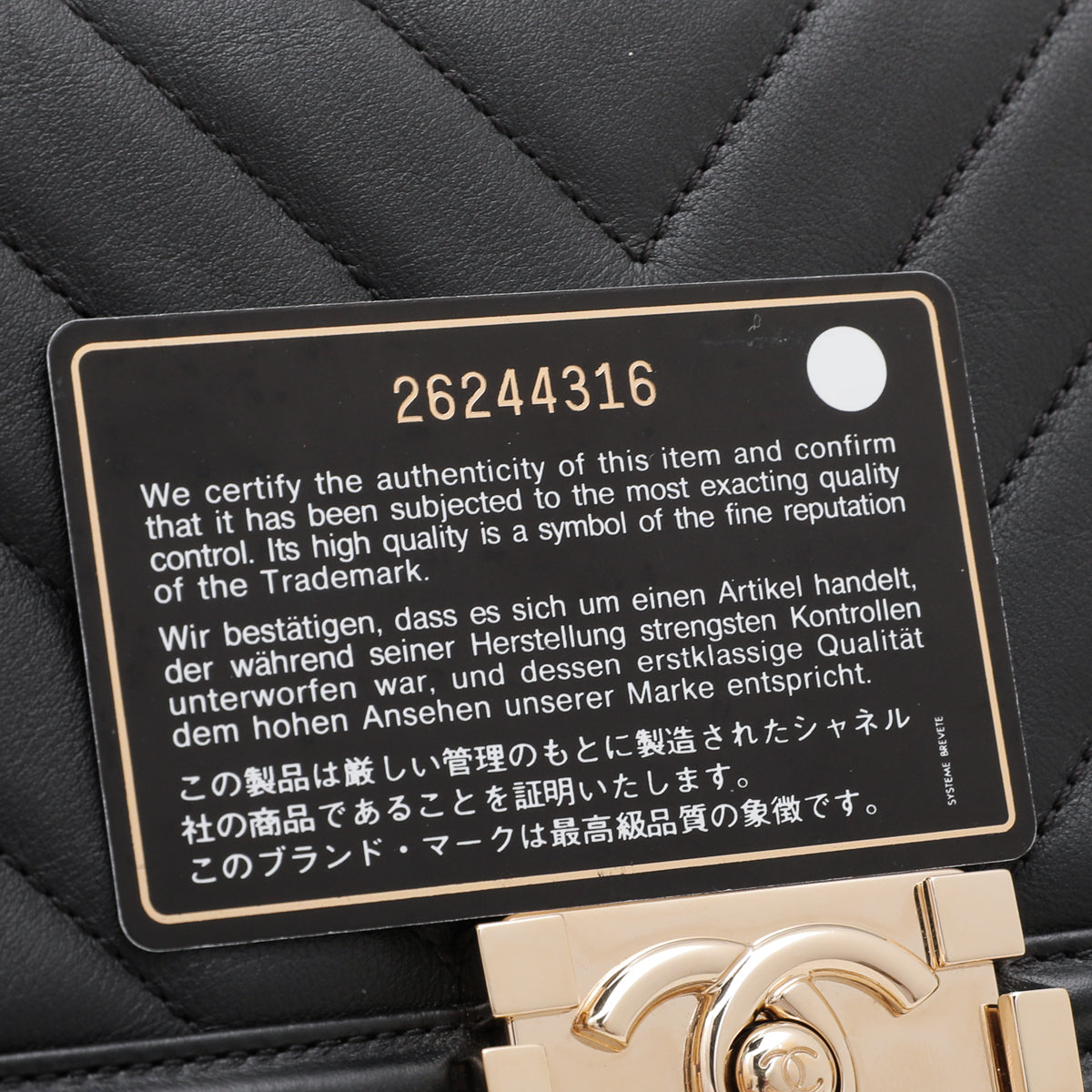 Chanel Black Chevron Le Boy Flap Bag-Chanel-THE CLOSET