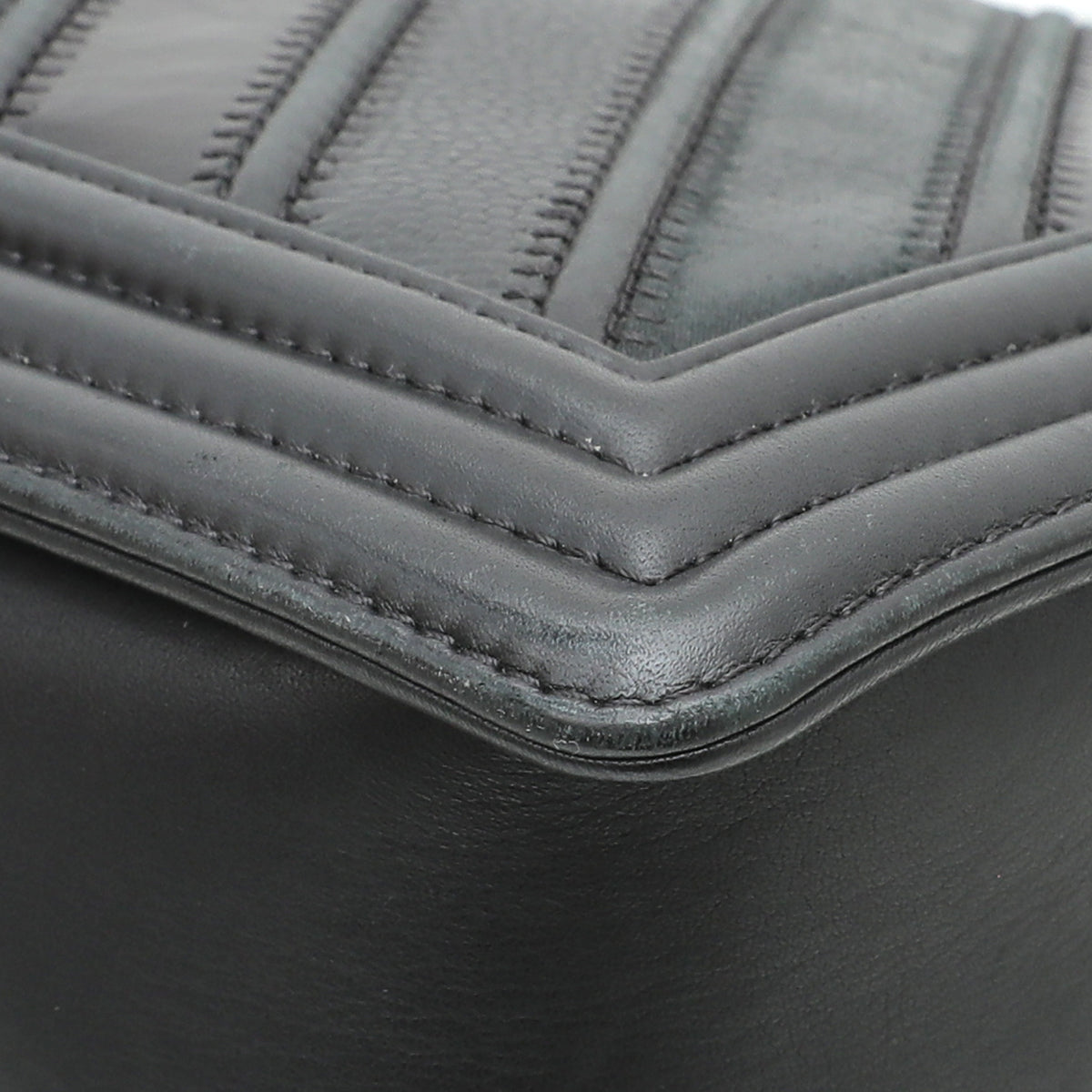 Chanel Black Le Boy Chevron Mix New Medium Bag-Chanel-THE CLOSET