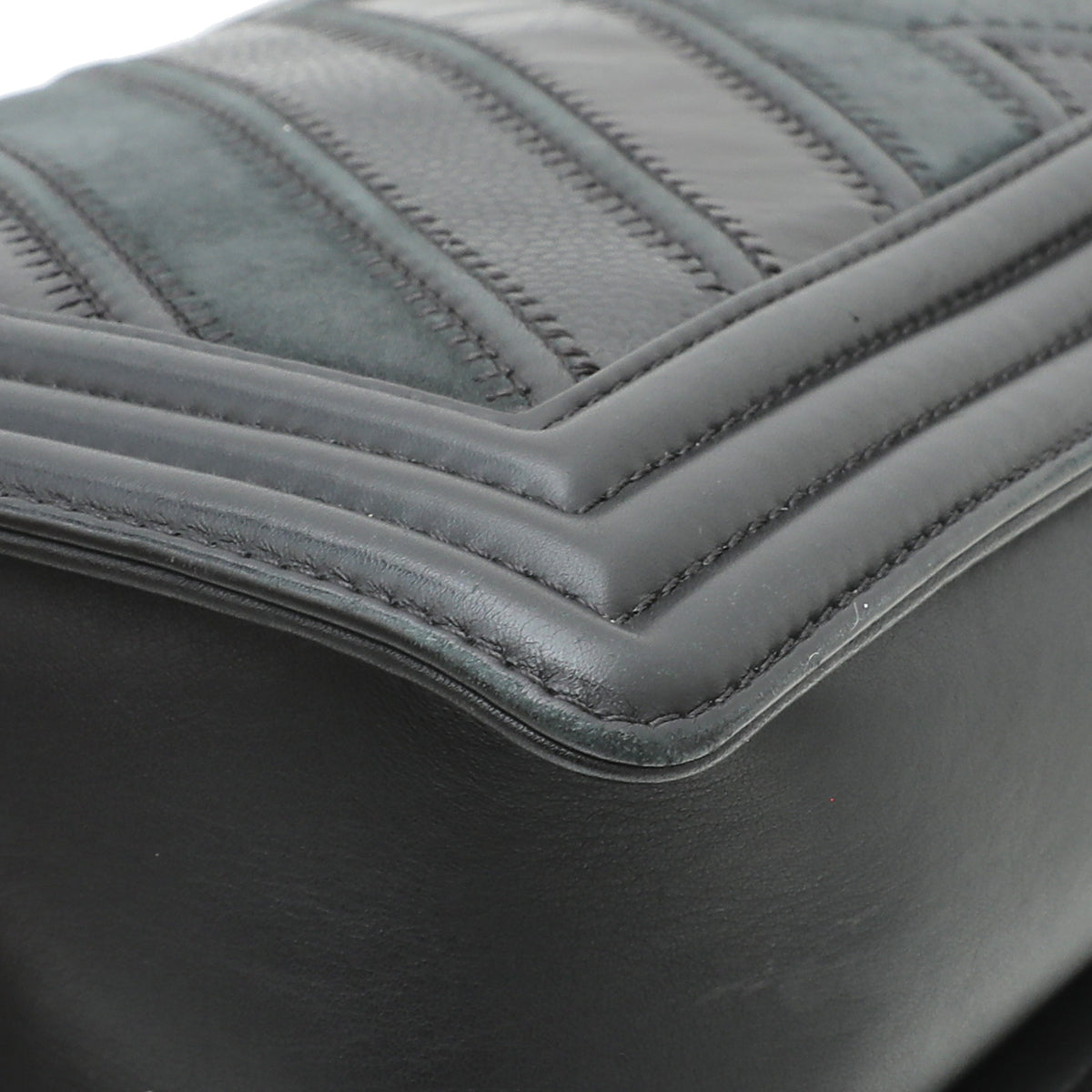 Chanel Black Le Boy Chevron Mix New Medium Bag-Chanel-THE CLOSET