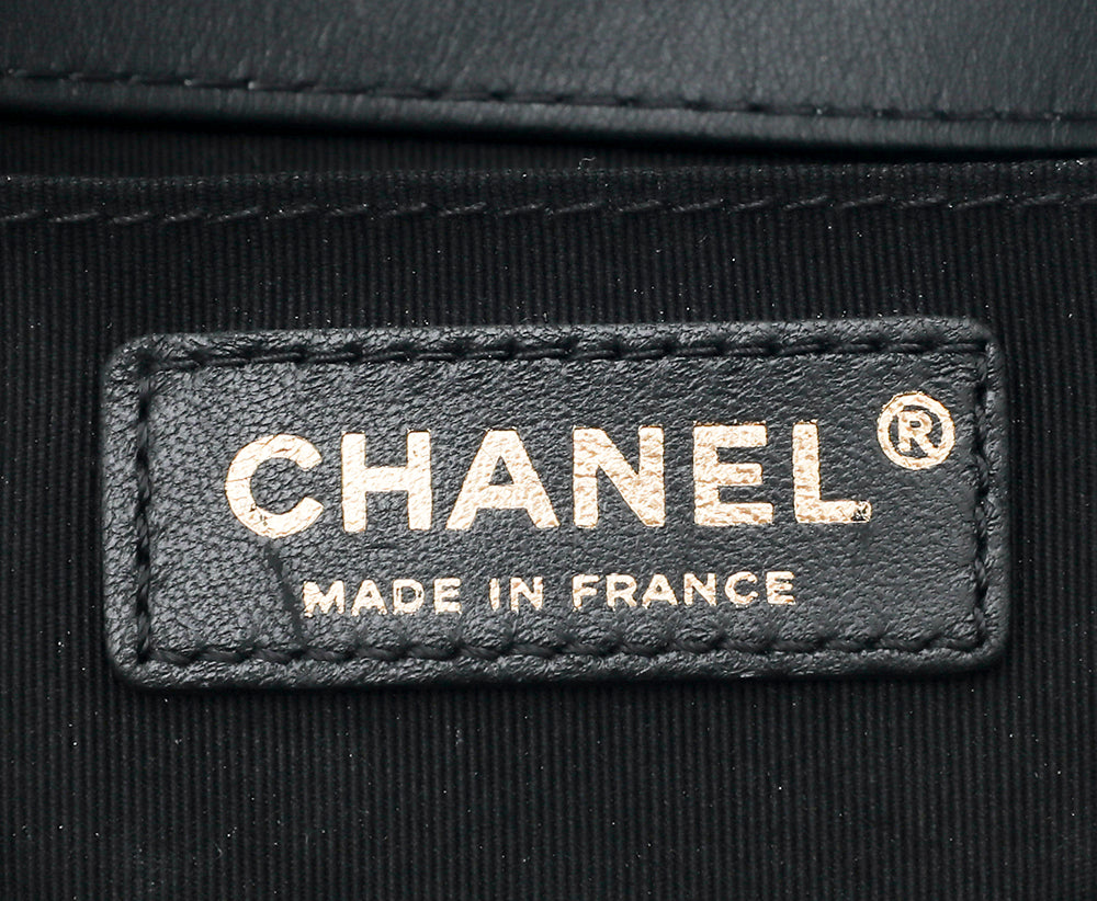 Chanel Black Le Boy Handle Chain Medium Bag-Chanel-THE CLOSET