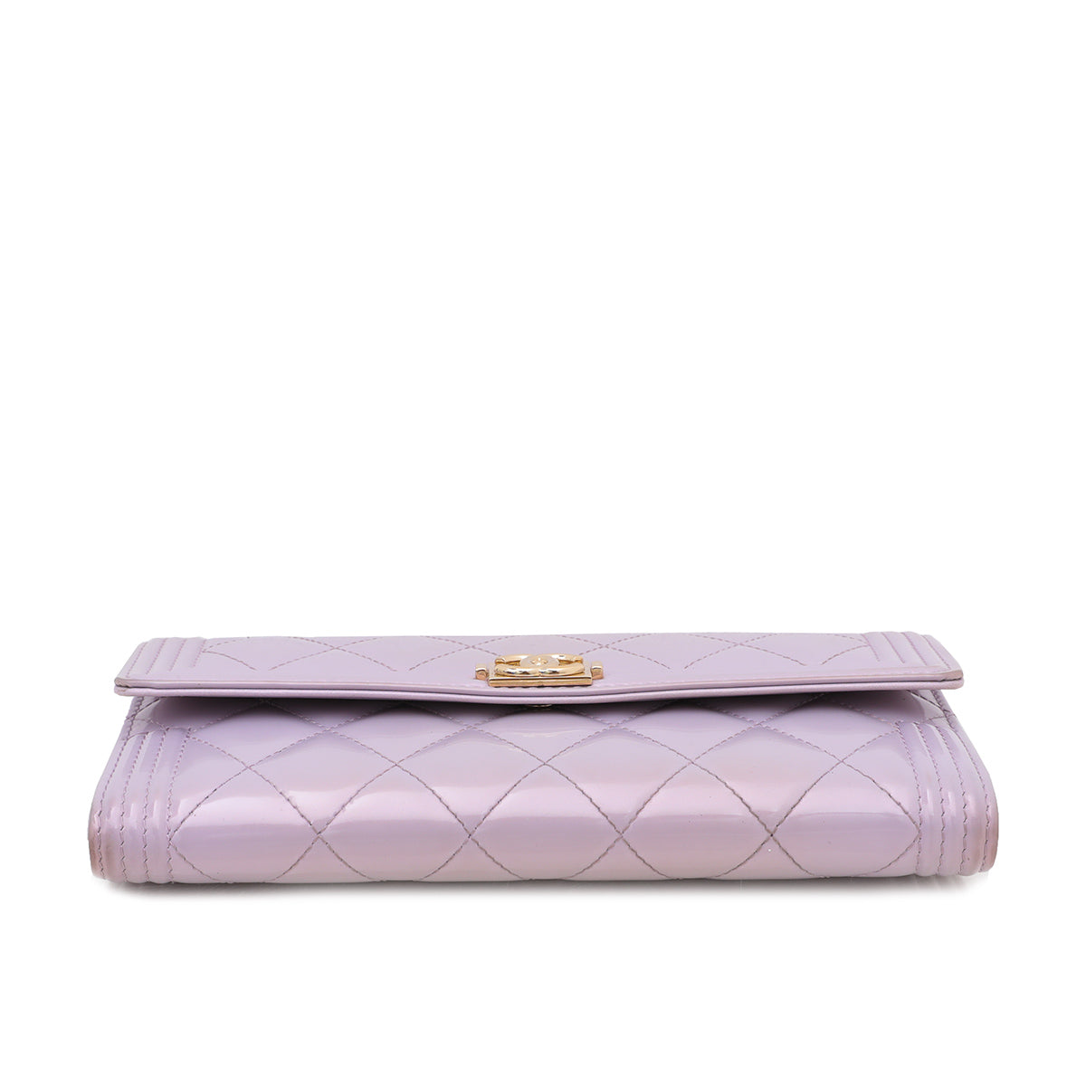 Chanel Lilac Le Boy Flap Wallet