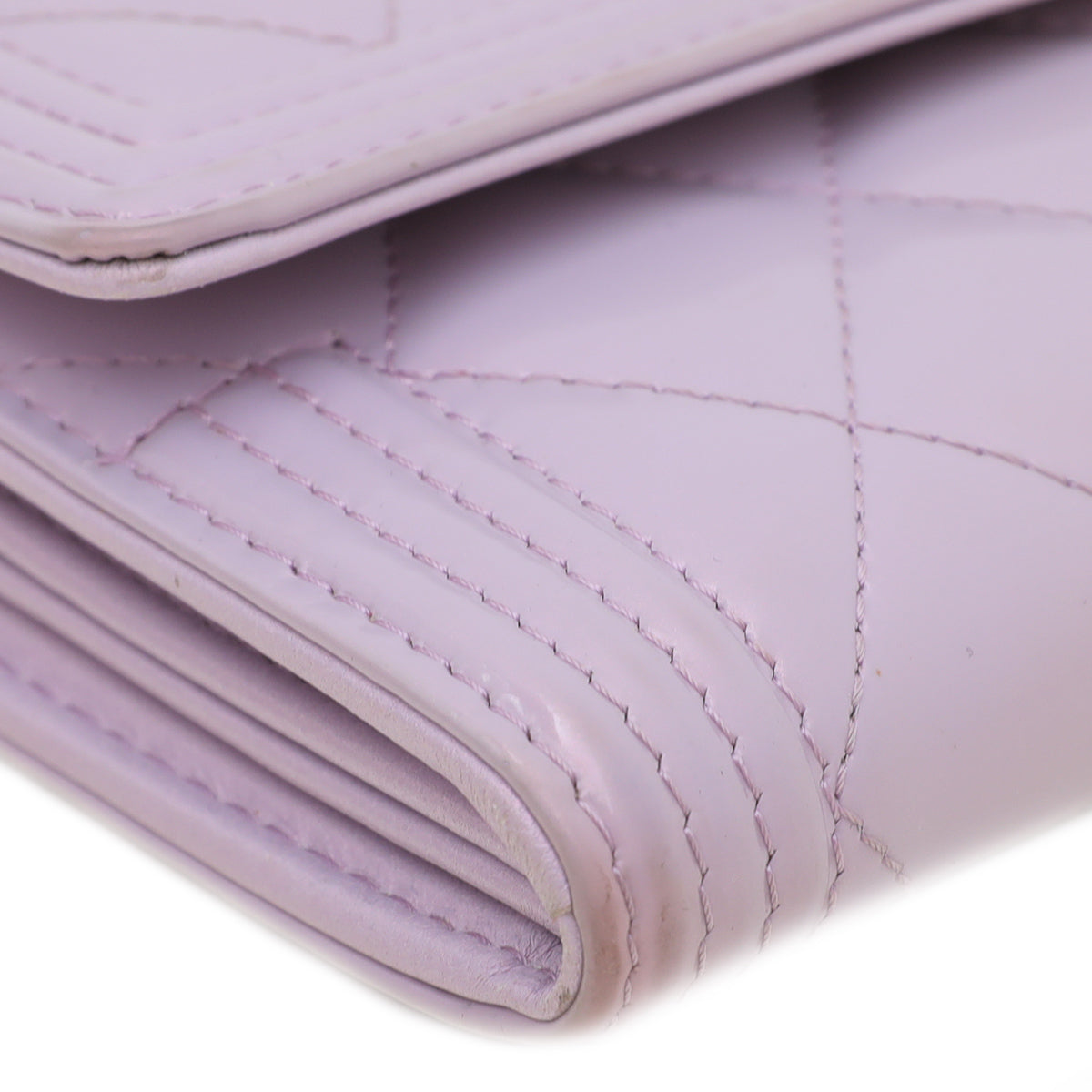 Chanel Lilac Le Boy Flap Wallet-Chanel-THE CLOSET
