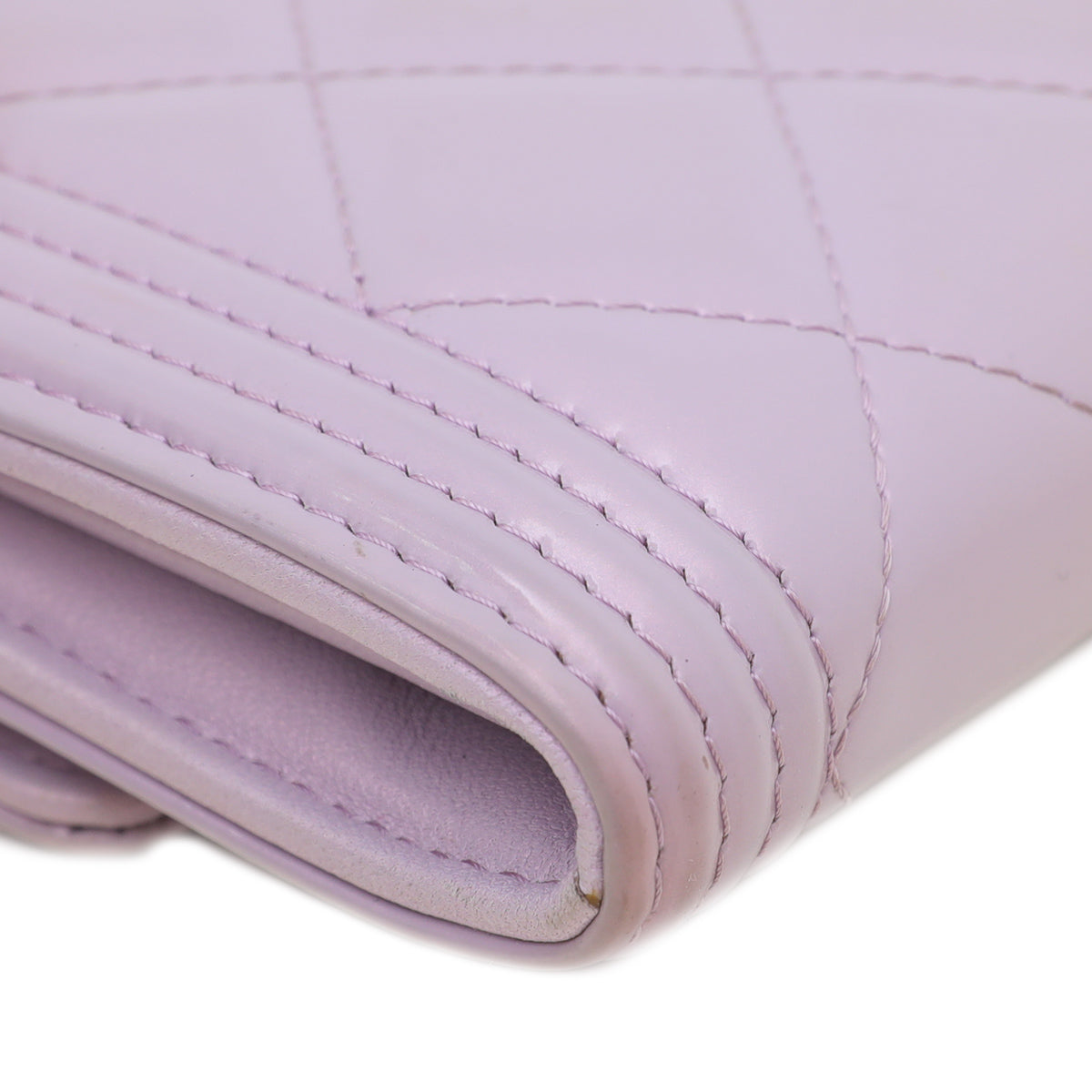 Chanel Lilac Le Boy Flap Wallet-Chanel-THE CLOSET
