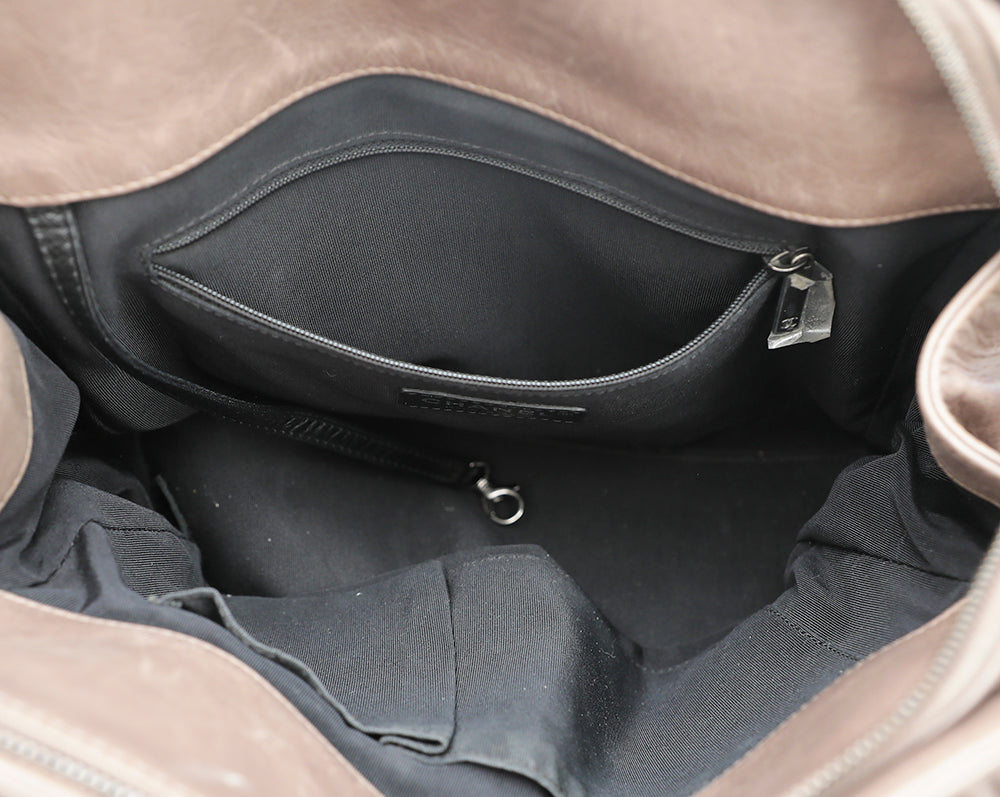 Chanel Brown Le Boy Nubuck Shopping Bag-Chanel-THE CLOSET