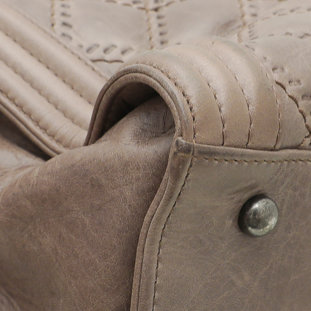 Chanel Brown Le Boy Nubuck Shopping Bag-Chanel-THE CLOSET