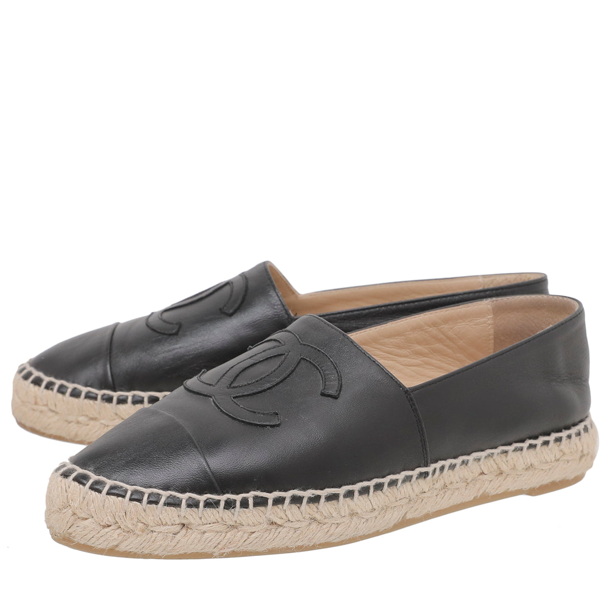 Chanel Black Espadrille 36-Chanel-THE CLOSET