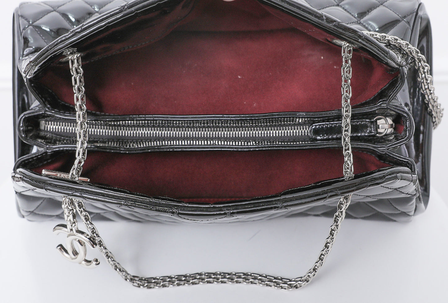 Chanel Black Mademoiselle Bowler-Chanel-THE CLOSET