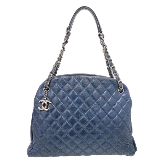 Chanel Blue Mademoiselle Bowling Bag