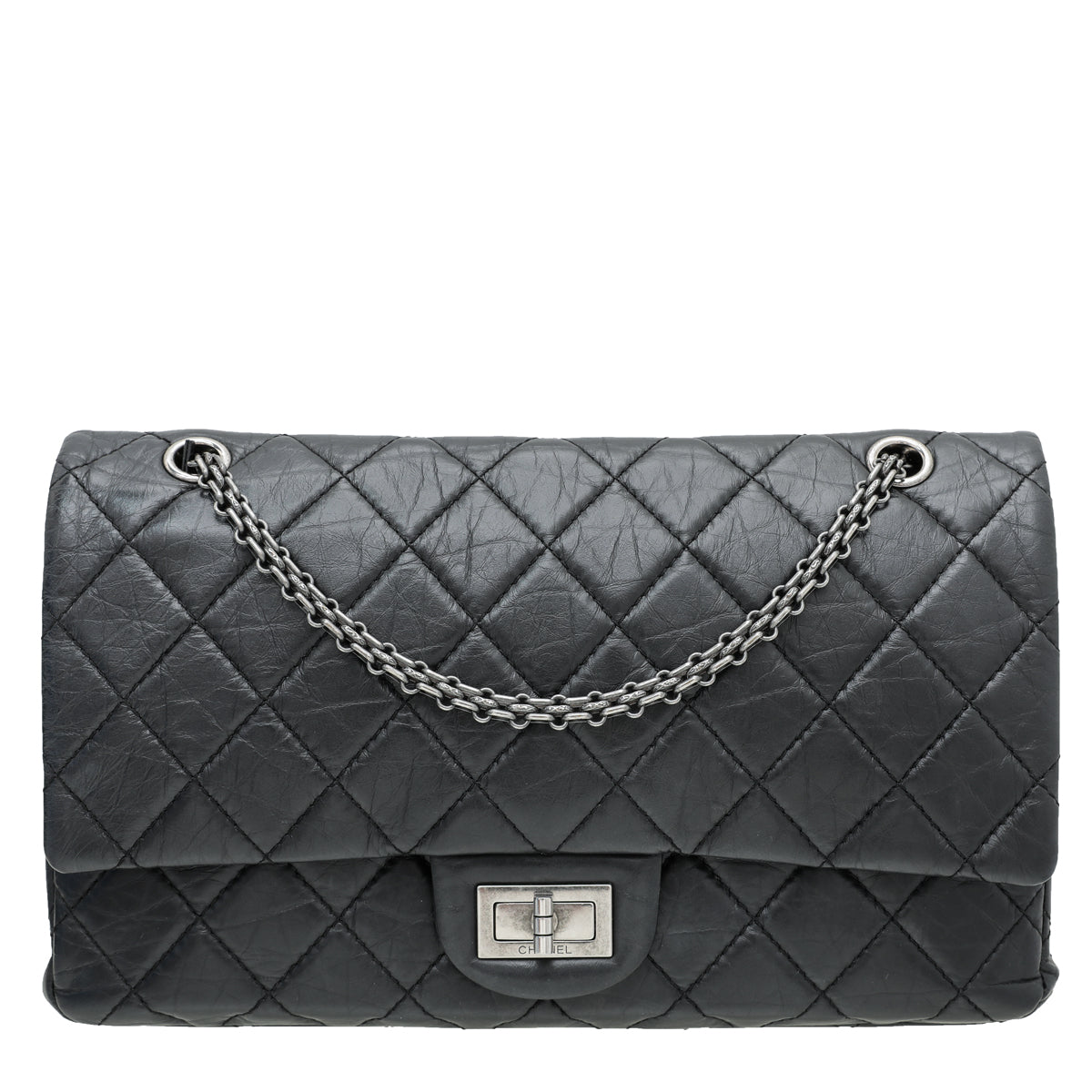 Chanel Black Maxi 2.55 Reissue Flap Bag-Chanel-THE CLOSET