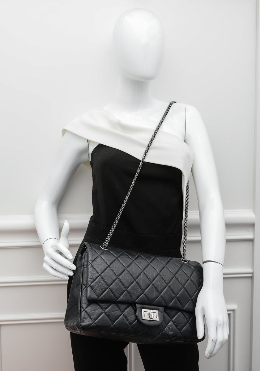 Chanel Black Maxi 2.55 Reissue Flap Bag-Chanel-THE CLOSET