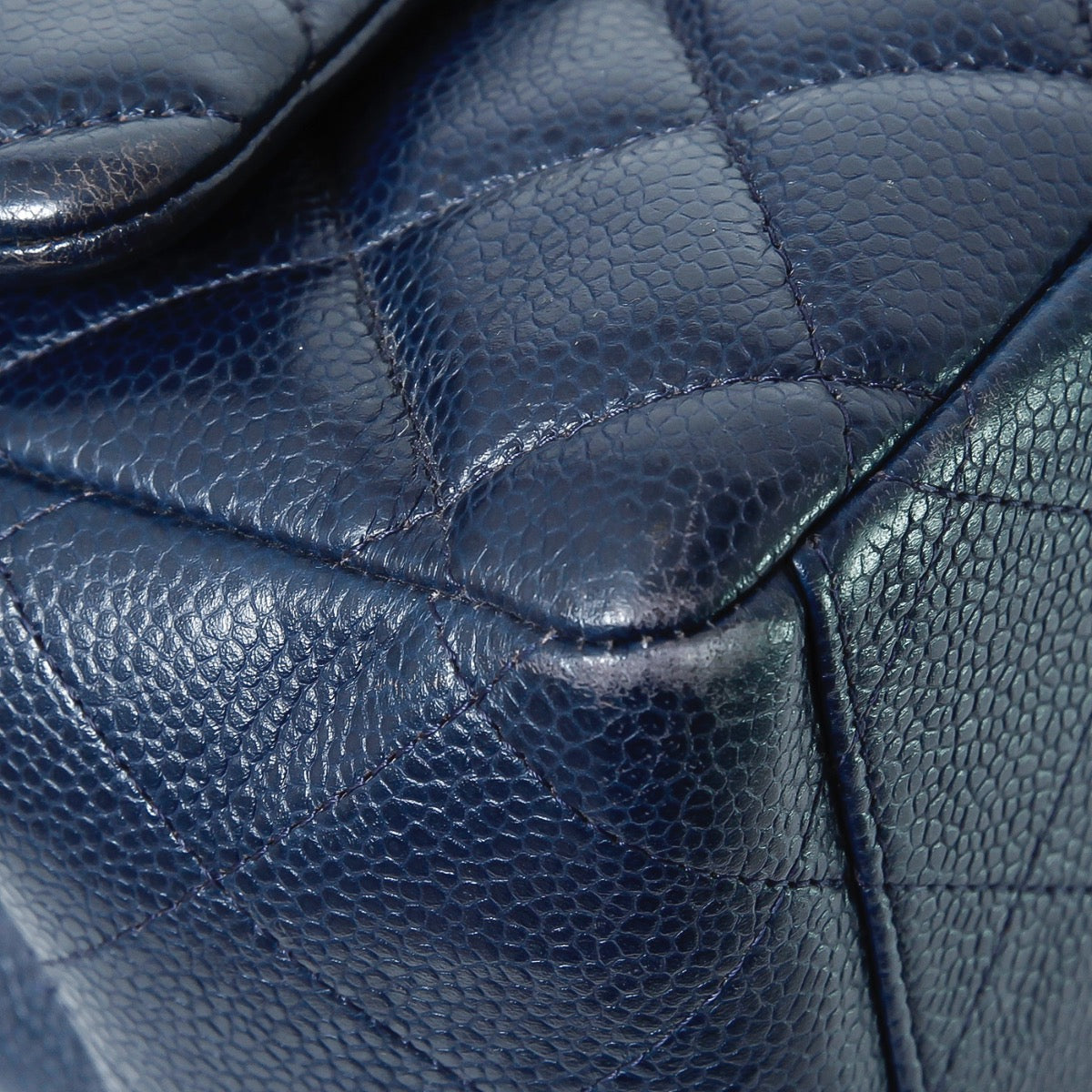 Chanel Dark Blue Maxi Double Flap-Chanel-THE CLOSET