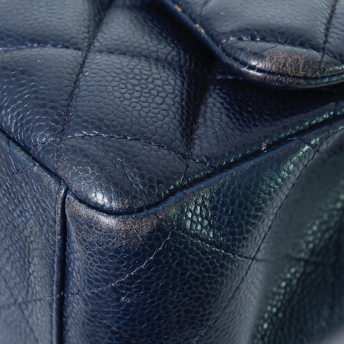 Chanel Dark Blue Maxi Double Flap-Chanel-THE CLOSET