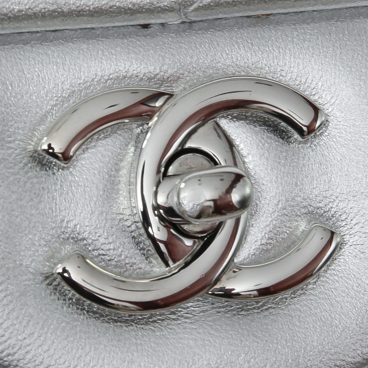 Chanel Metallic Silver Single Flap Maxi-Chanel-THE CLOSET