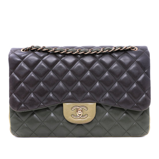 Chanel Tricolor Paris Edinburgh Classic Double Flap Bag