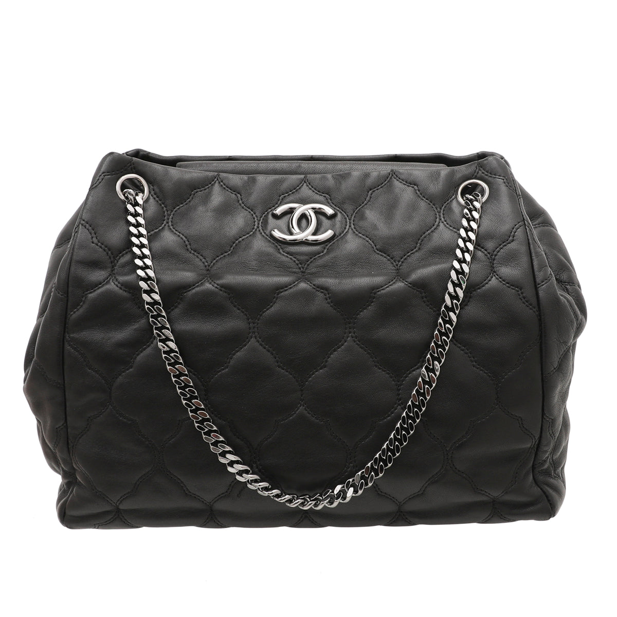 Chanel Black Paris Moscow Cells Accordion Tote Bag-Chanel-THE CLOSET