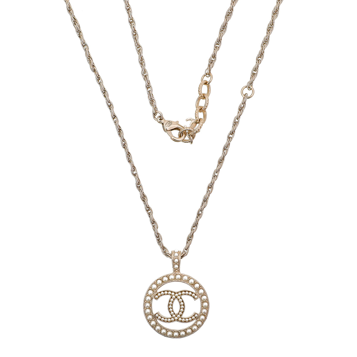 Chanel chanel necklace cc gold | ShopLook
