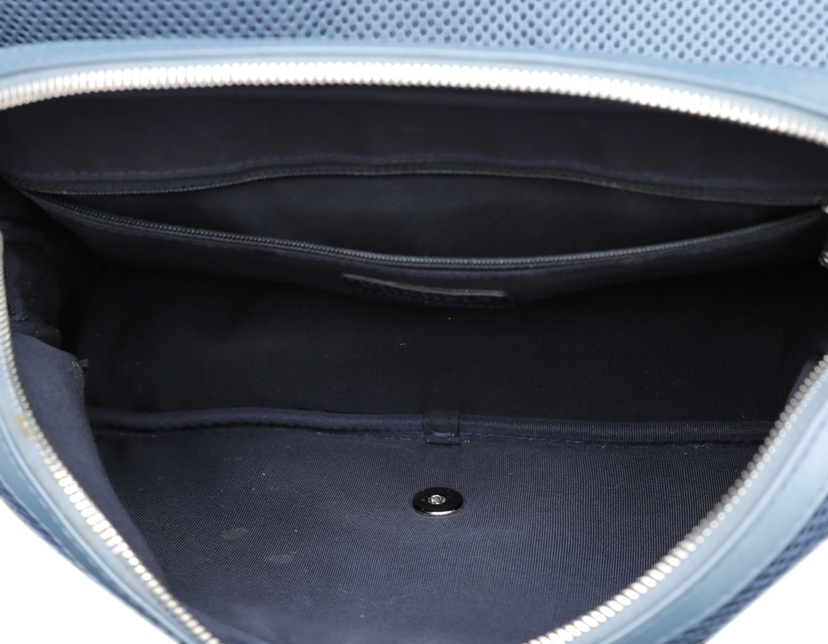 Chanel Blue Perforated Easy Flap Jumbo Bag – THE CLOSET
