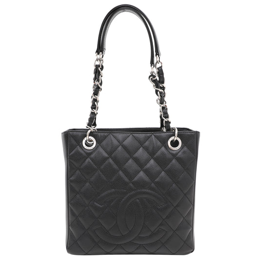 Chanel Black Petite Shopping Tote Bag