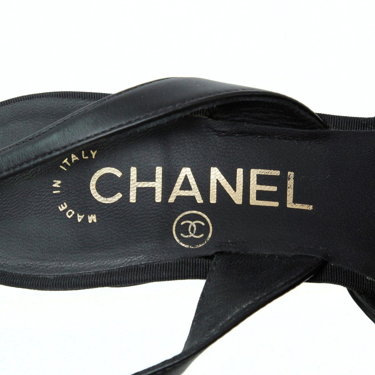 Chanel Black Pointed Cross Sandals 37-Chanel-THE CLOSET