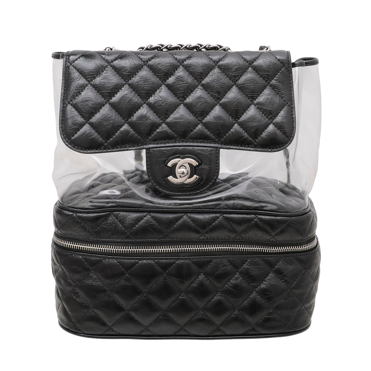 Chanel Black PVC Vanity Bag Large-Chanel-THE CLOSET