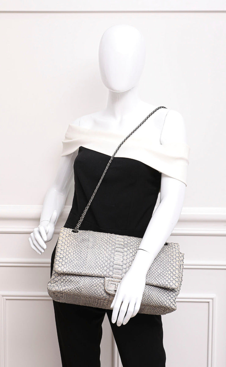 Chanel Gray Python Reissue Large Bag-Chanel-THE CLOSET