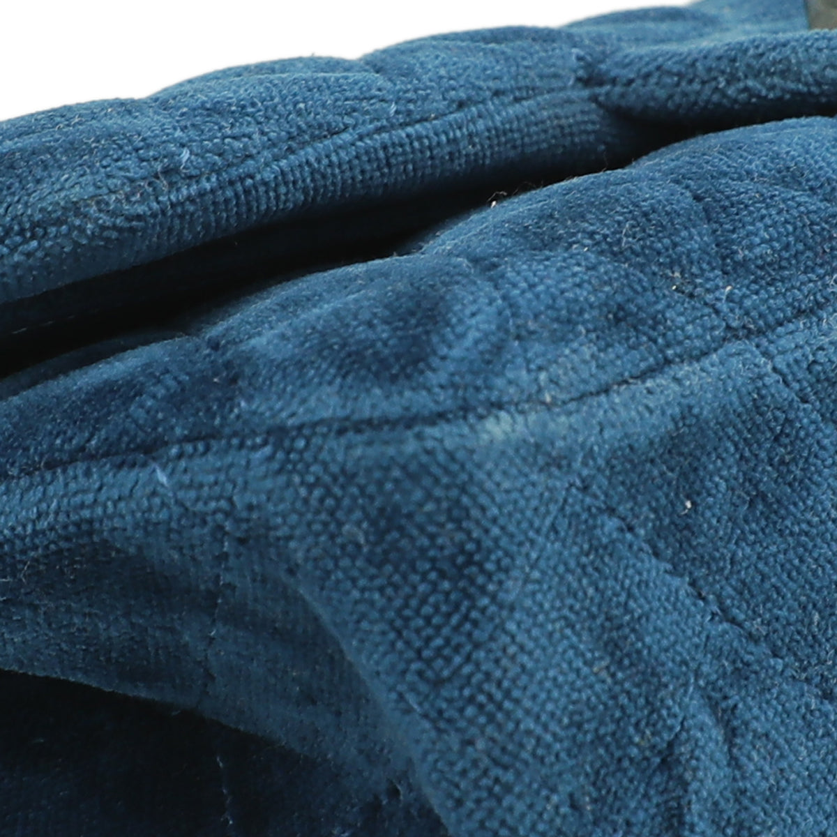 Chanel Blue Velvet Reissue Double Flap Bag-Chanel-THE CLOSET