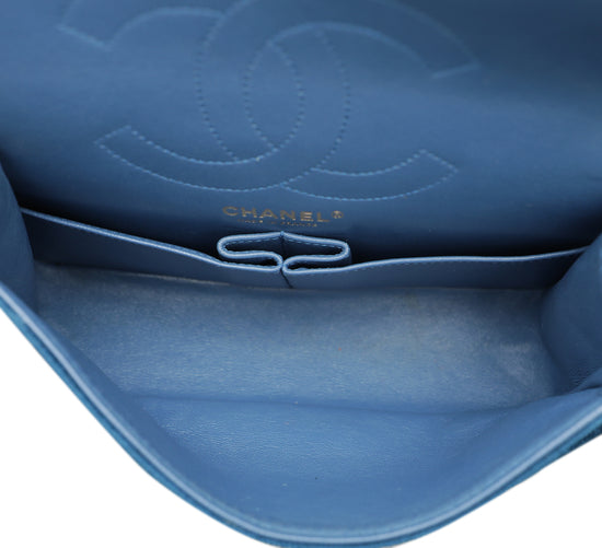 Chanel Blue Velvet Reissue Double Flap Bag