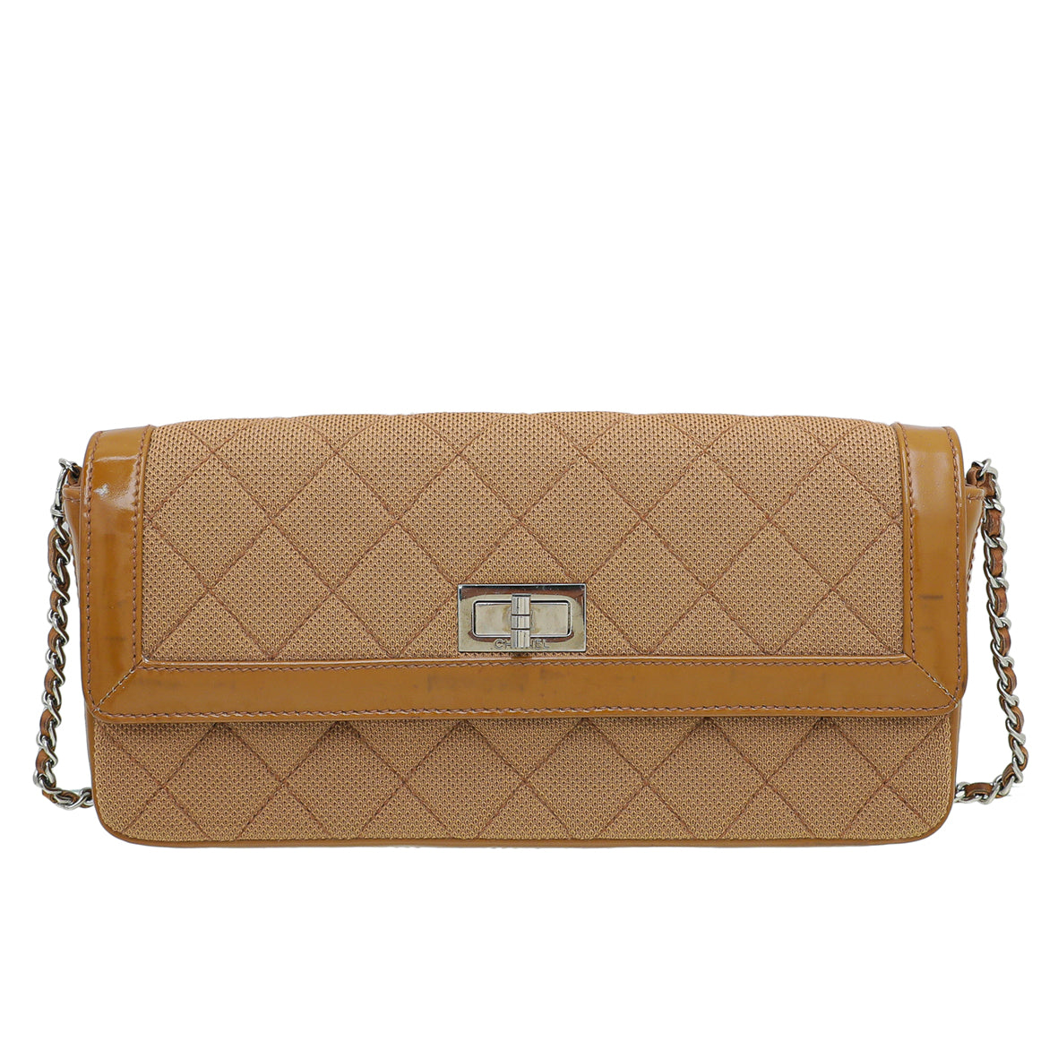 Chanel Brown Reissue East West Jersey Flap Bag