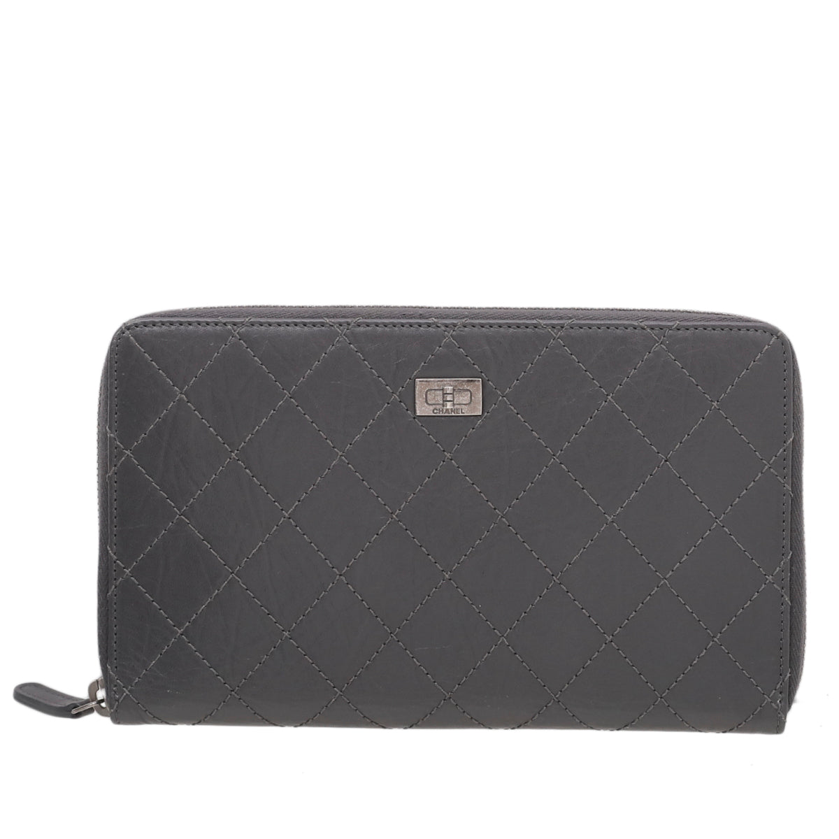 Chanel Gray Reissue Zippy Organizer Wallet-Chanel-THE CLOSET