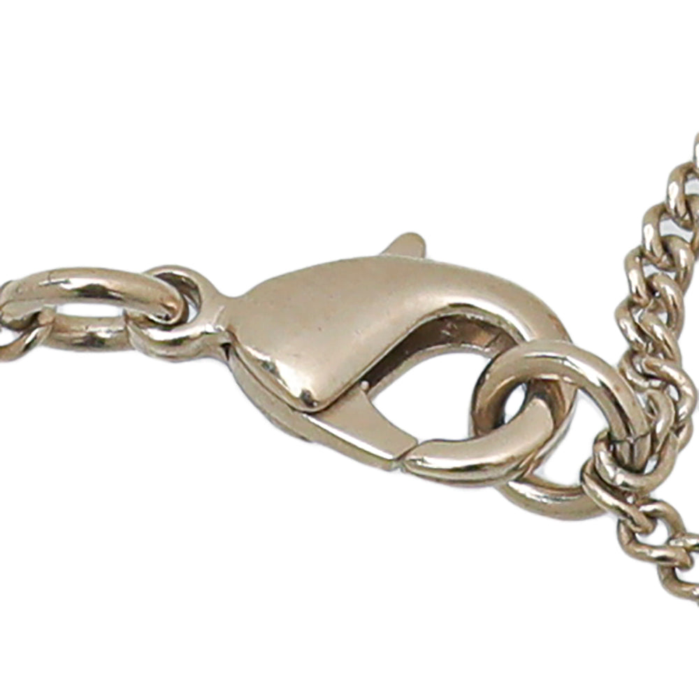 Chanel Pink Round CC Pearl Enamel Pendant Necklace-Chanel-THE CLOSET