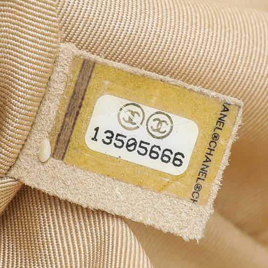 Chanel Metallic Gold Sequins Jute Reissue Messenger Bag