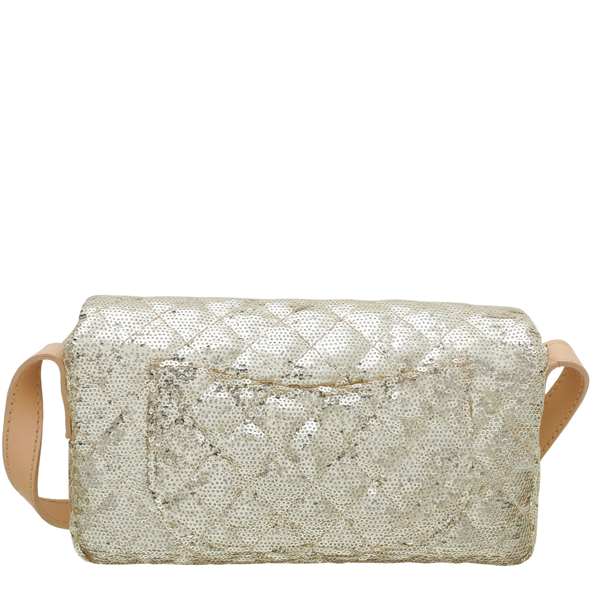 Chanel Metallic Gold Sequins Jute Reissue Messenger Bag-Chanel-THE CLOSET