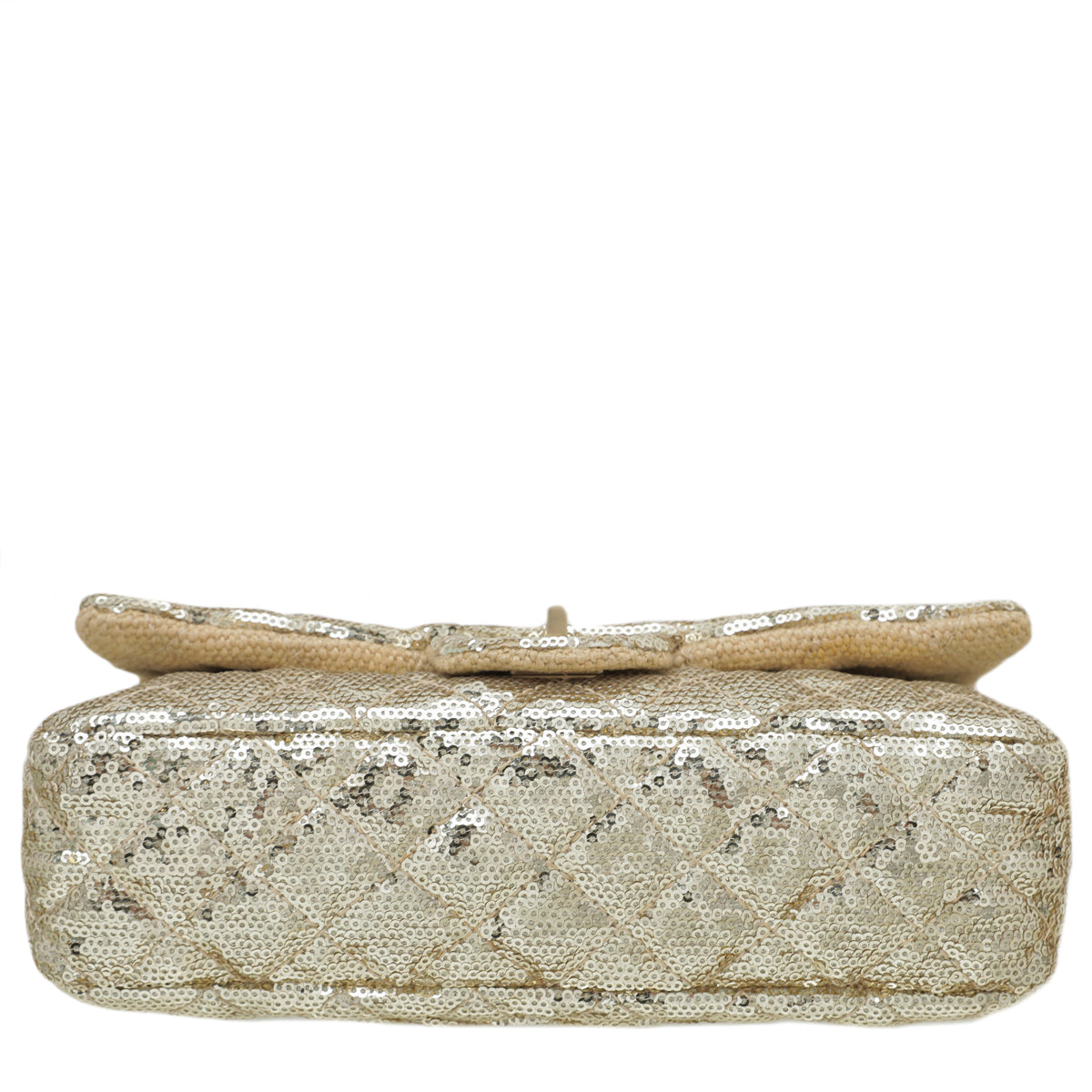 Chanel Metallic Gold Sequins Jute Reissue Messenger Bag-Chanel-THE CLOSET