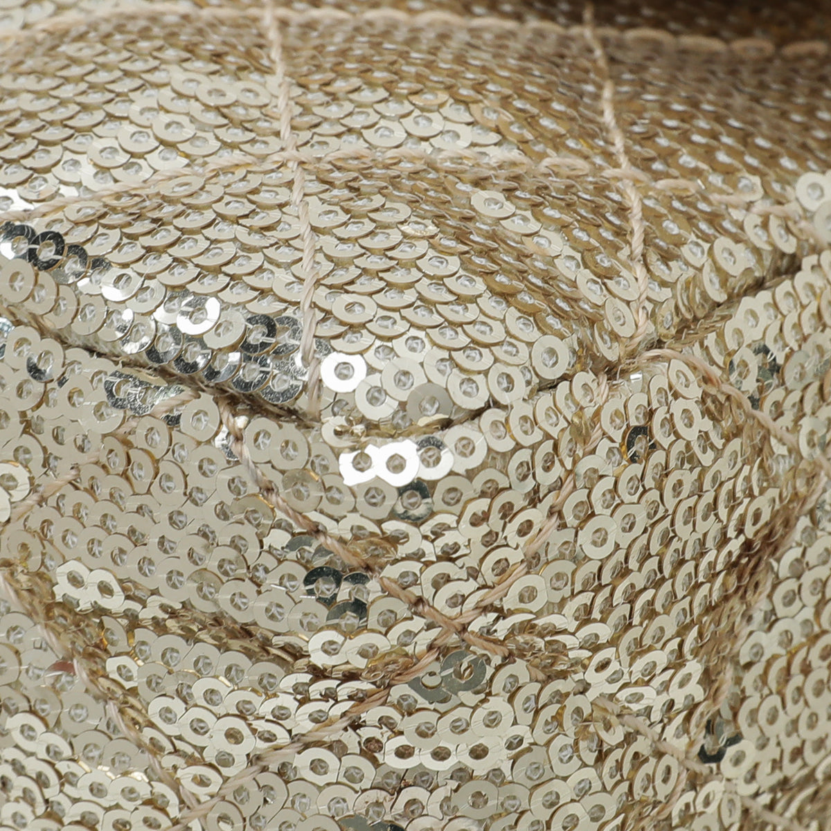 Chanel Metallic Gold Sequins Jute Reissue Messenger Bag-Chanel-THE CLOSET