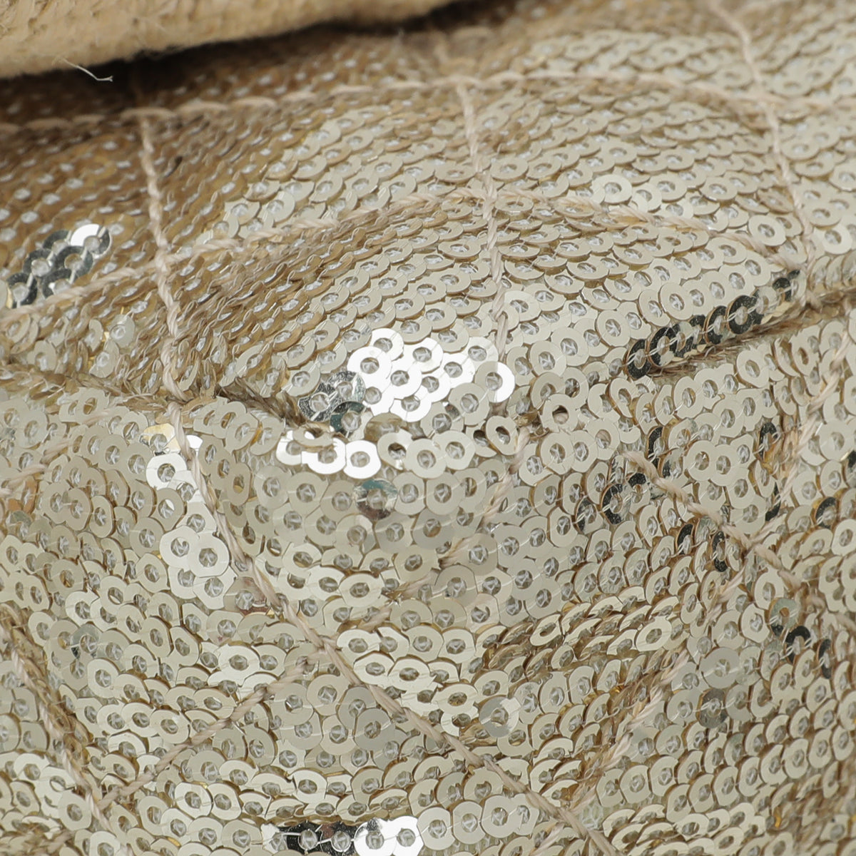 Chanel Metallic Gold Sequins Jute Reissue Messenger Bag-Chanel-THE CLOSET