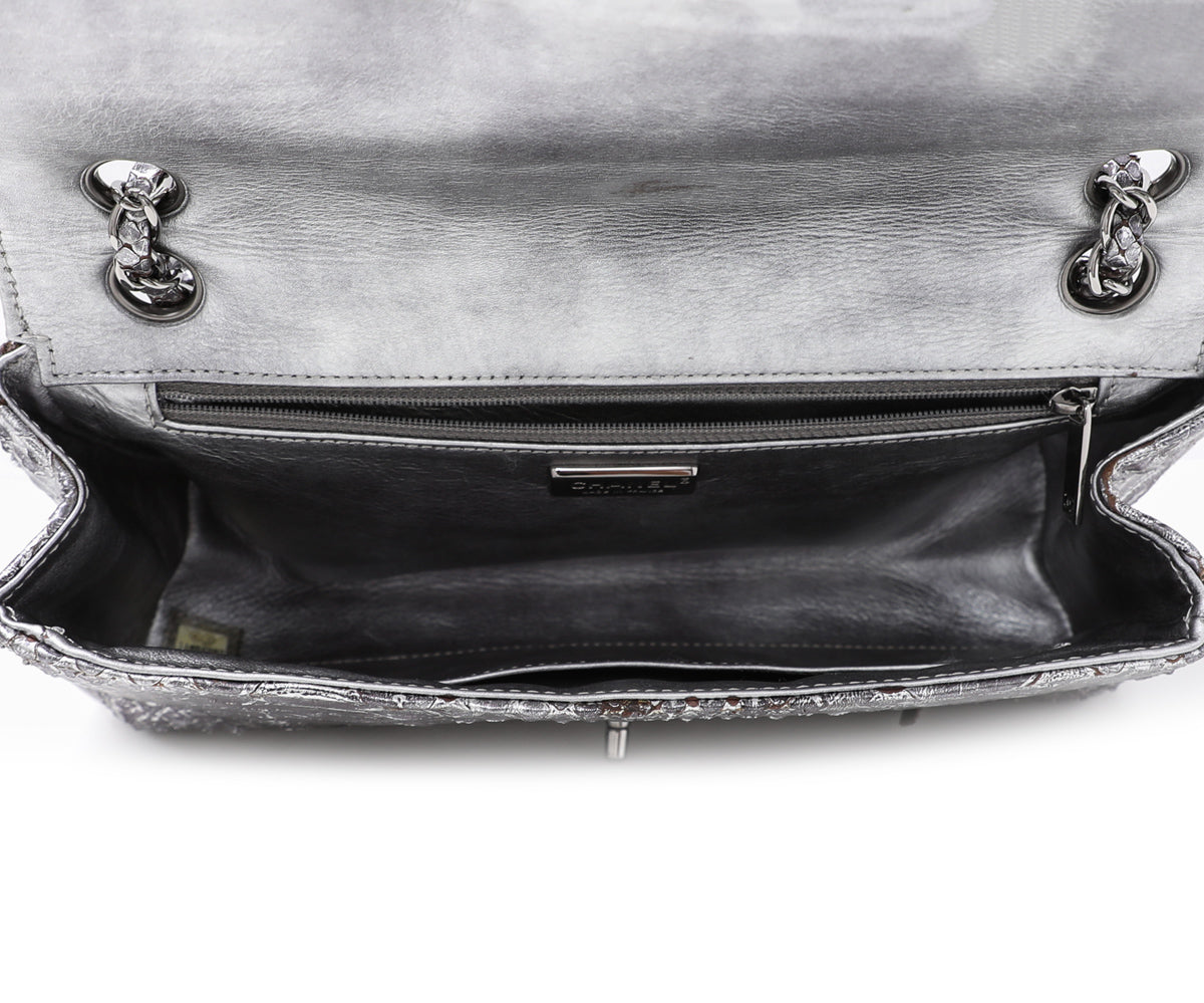 Chanel Metallic Python Soho Tassel Bag